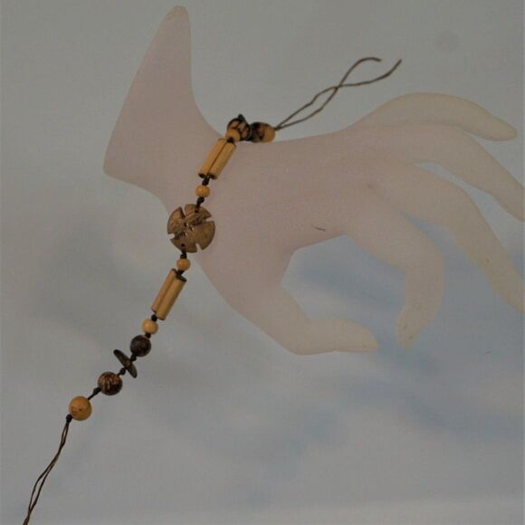 Wooden Beaded Wrap Bohemian Hippie Bracelet Adjustable Ties - Picture 6 of 7